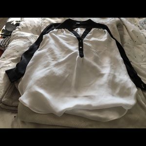 Shirt, black and white